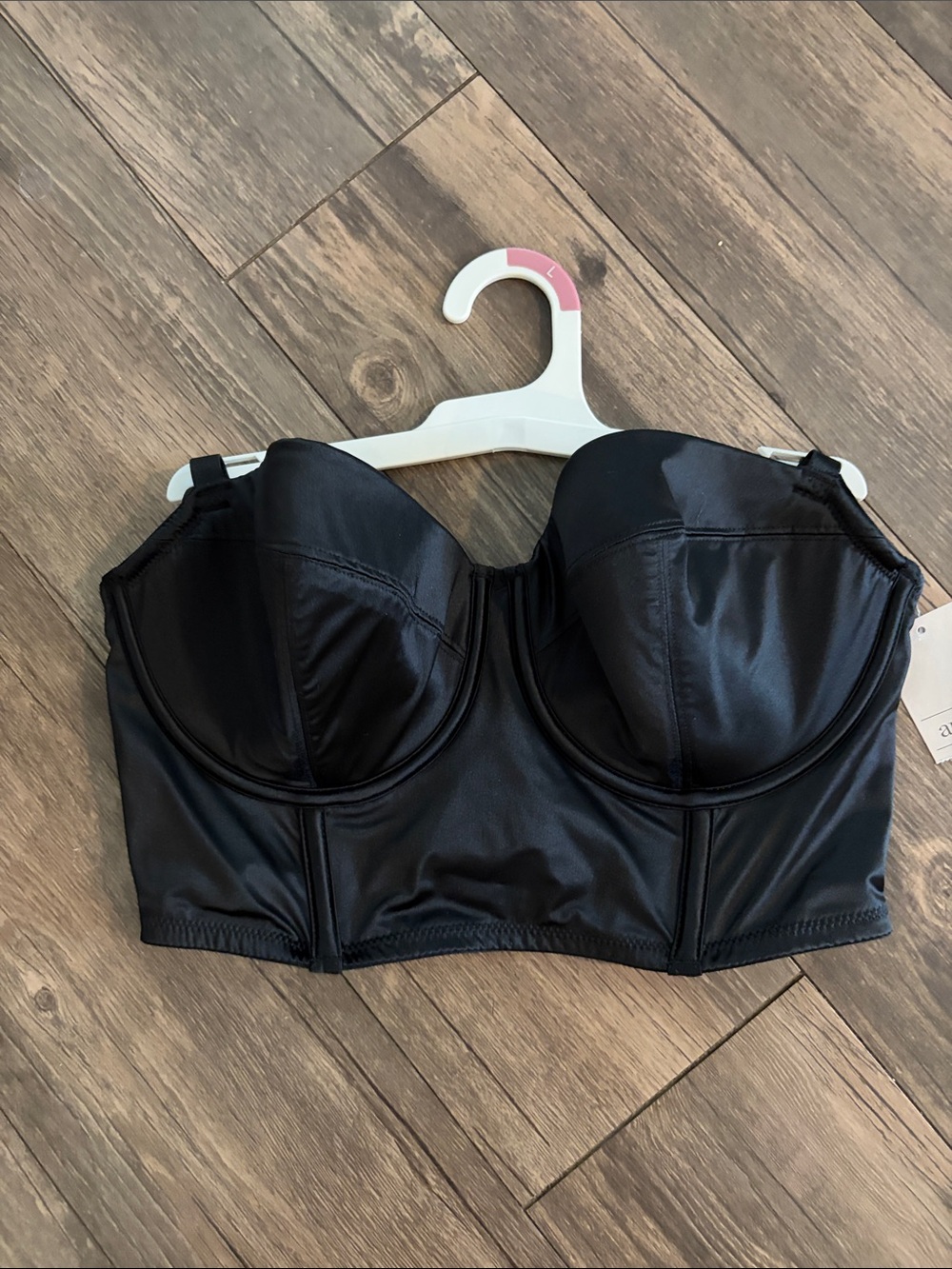 Auden Black Longline Strapless Bustier Bra